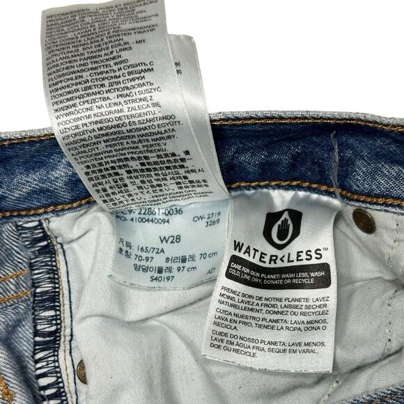 Levis Womens Premium Blue Wedgie Straight Button Fly Med Wash Jeans Size 28 - Picture 6 of 11